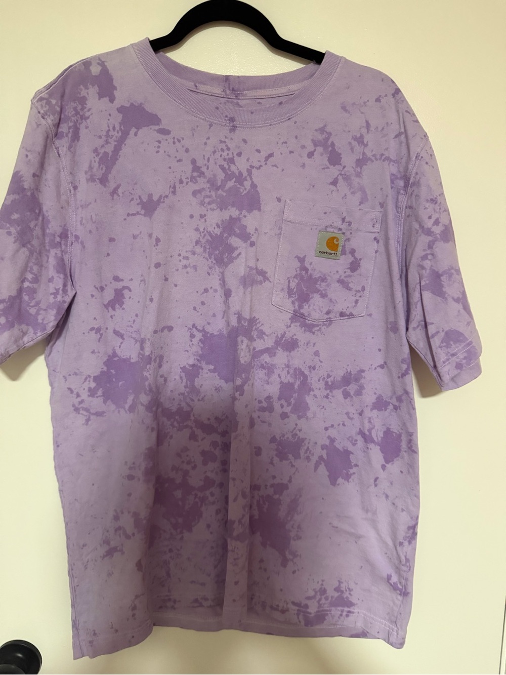 Carhartt Women’s Lavender Tie-Dye Short Sleeve Pocket Tee
